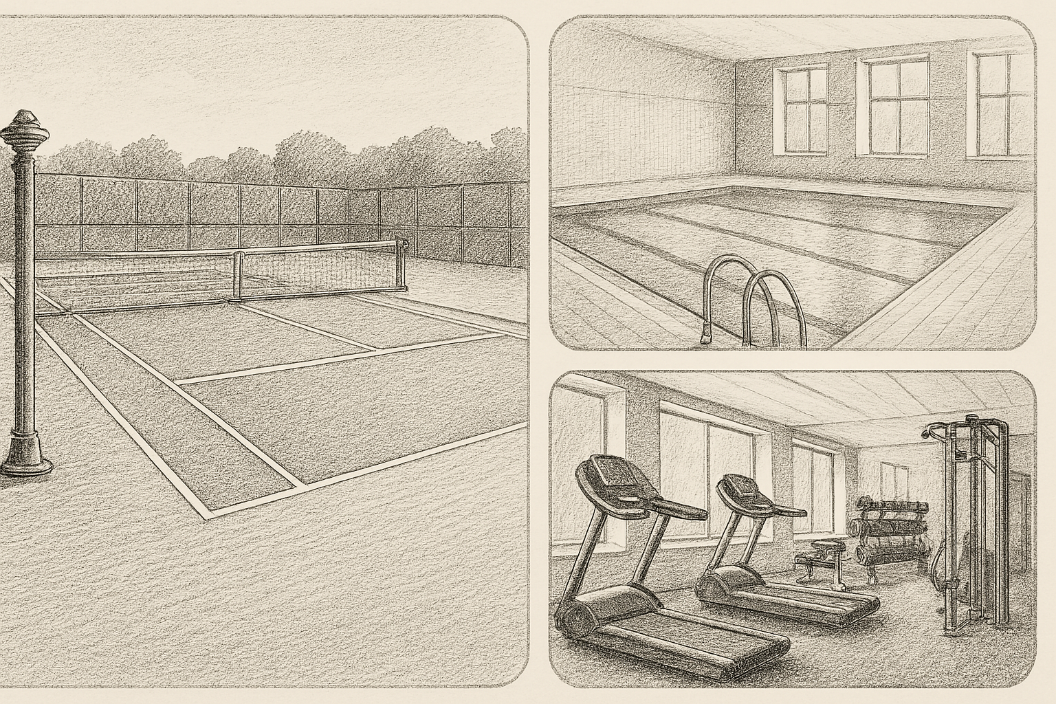 Reform Pilates studio collage